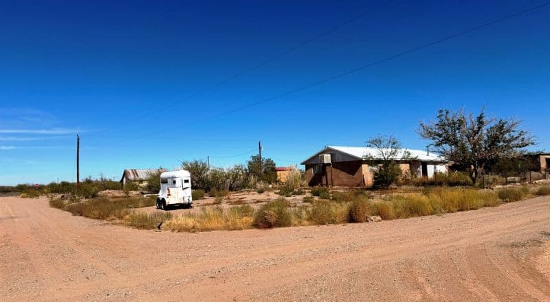 Corner Lot Just South of HWY 9 in Hachita - Power at the Lot