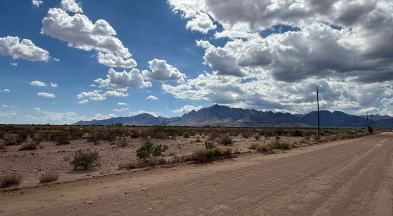 Surveyed 11+ Acre Parcel Near Rodeo - Just Off HWY 80 At Arizona Border - POWER